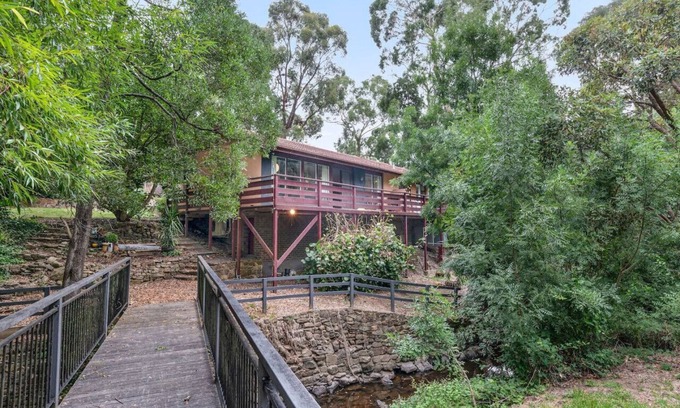 Aldgate House | Tranquil Hills Serenity with Private Creek & Family Amenities