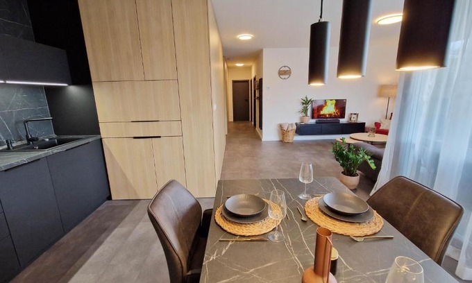 Liptovsky Mikulas Apartment | Modern Hillshome Apartment with Terrace and Sauna, 10/10 Rating