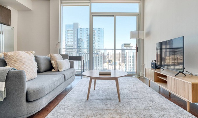 Waller Creek District Apartment | Modern Downtown Austin 1BR with Pool & Gym Near Rainey St