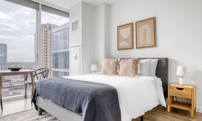 South Loop Apartment | Modern South Loop Studio with Pool & Gym Steps from Grant Park