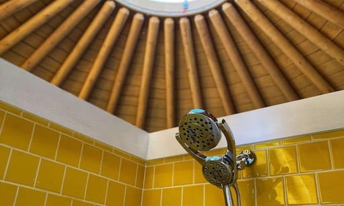 Myra RV Rental | Unique Hippy Chick Yurt Cabin with Full Kitchen Amenities