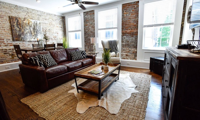 Central Business District Condo | Guest Rated 10/10: Historical Building Condo II Getaway