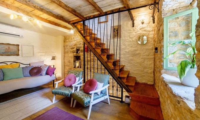 Kastel Sucurac House | Historic Stone House Kala by the Sea with Oceanfront Pool