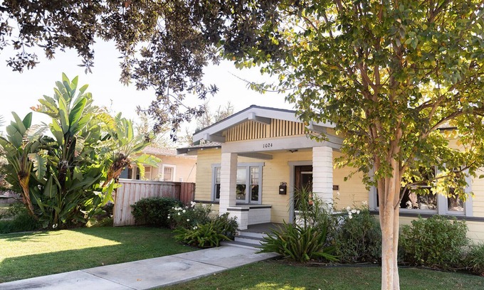 Anaheim Colony Historic District House | Charming Historic Craftsman Bungalow near Disney