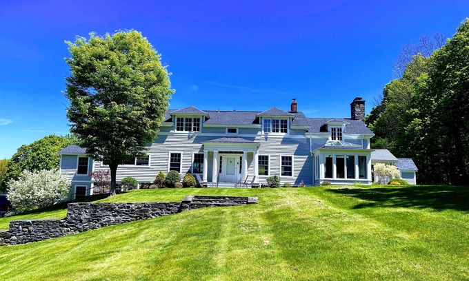 Rhinebeck House | Historic Farm Estate with Waterfalls and Spa Amenities