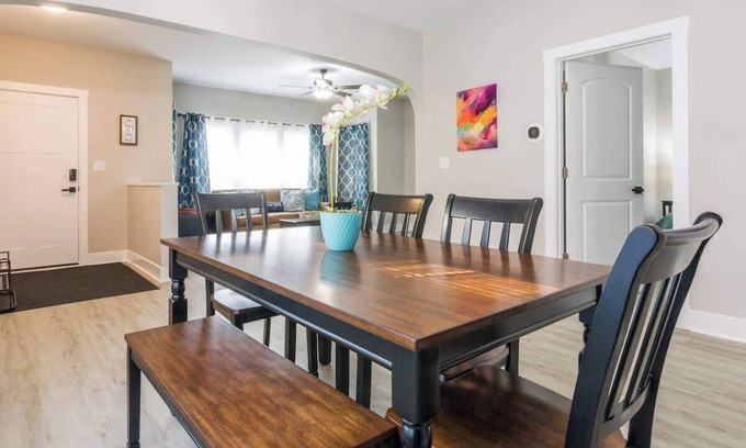 Joliet Apartment | Historic Hideaway: Family-Friendly Retreat with Free Amenities