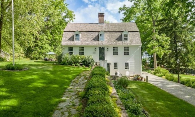 Mystic House | Historic John Burrows House with Ocean Views in Downtown Mystic