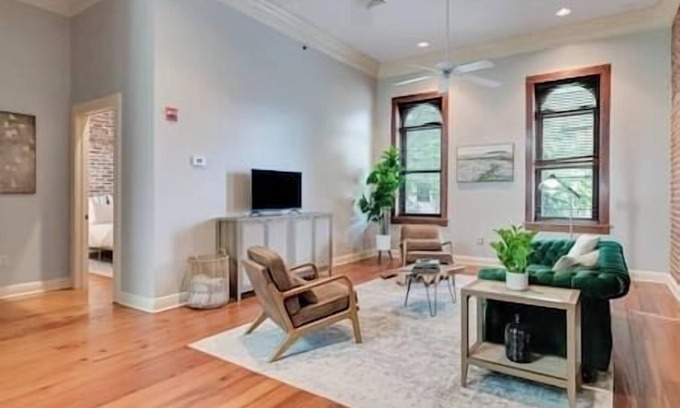 Downtown Apartment | Historic Loft in the Center of Downtown w/Gated Parking