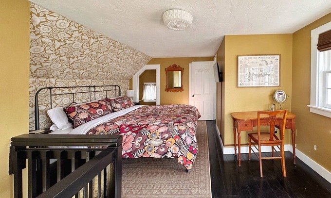 West Brewster House | Historic Elegance with Ocean Views and Firepit Retreat
