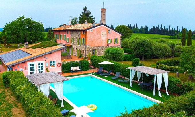 San Benedetto di Lugana Villa | Historic Villa Overlooking Lake Garda with Private Pool