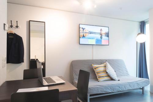 Lucerne Apartment | Comfortable HITrental Allmend Studios: Pet & Child Friendly