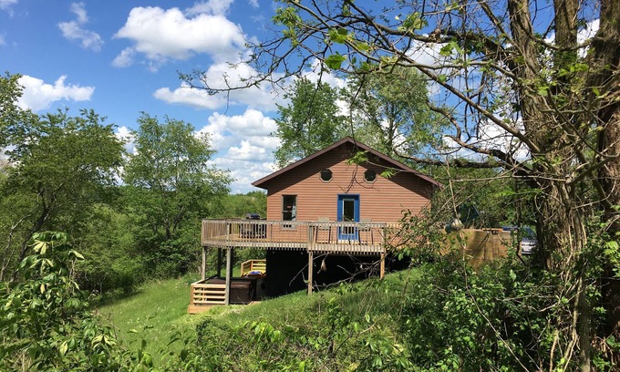 McArthur Cabin | Hocking Hills Chubby Frog Cabin: Game Room & Private Hot Tub
