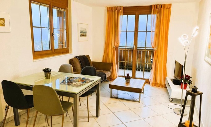 Aeschi bei Spiez Ski Chalet | Cozy Holiday Apartment Aeschi b. Spiez with Great Amenities