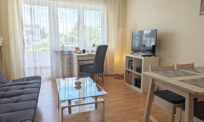 Wallersheim Apartment | Oceanfront Apartment with Terrace, Balcony & Free Wi-Fi