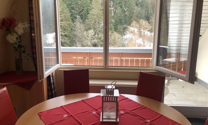 Todtmoos Apartment | Cozy Holiday Apartment "Haus Dachsberg 331" with Balcony & Wi-Fi
