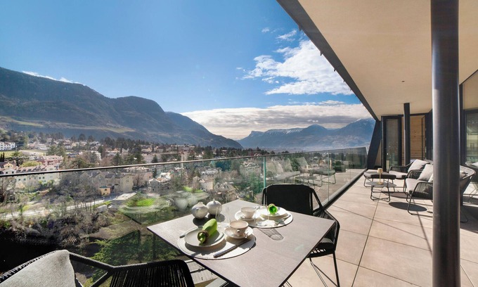 Merano Apartment | Charming Levita Living Freiheit: Mountain View & Private Terrace