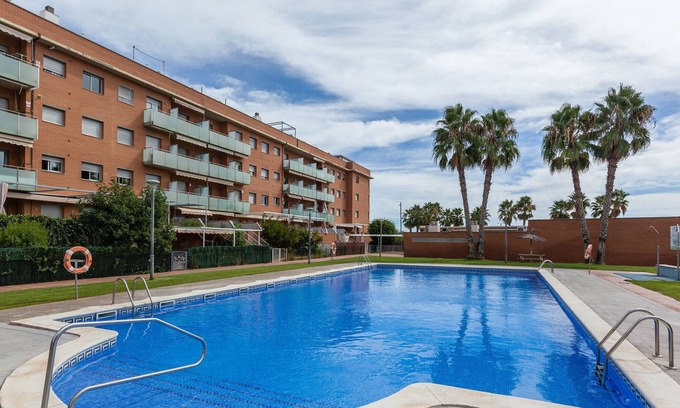 Cubelles Apartment | Holiday Apartment 'Les Gavines' with Sea View, Pool & Private Terrace