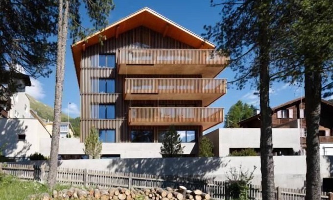 Pontresina Apartment | Cozy Holiday Apartment in Pontresina for Two with Spa