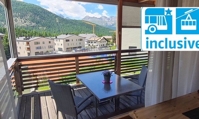 Pontresina Apartment | Cozy Holiday Apartment in Pontresina for Two Guests