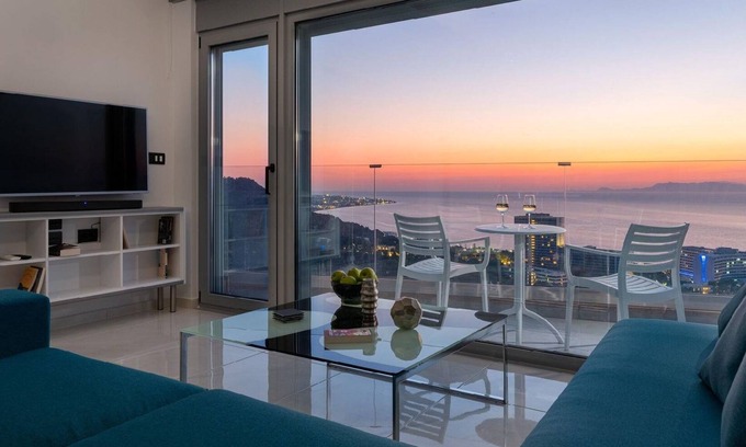 Petaloudes Apartment | Spacious Holiday Apartment in Rodos for Up to 8 Guests
