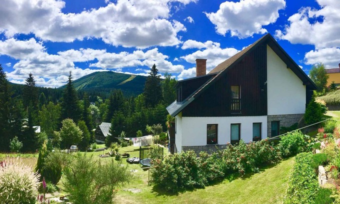 Harrachov Apartment | Scenic Holiday Apartment with Balcony and Private Pool
