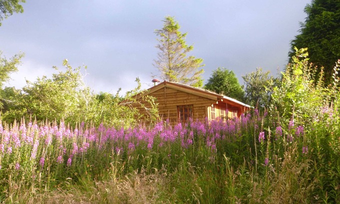 Crymych Cabin | Romantic Holiday Retreat with Ocean View & Cozy Log Burner