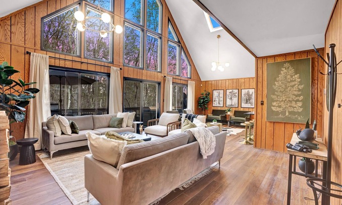 Gouldsboro Ski Chalet | Serene Lake Escape with Pool, Sauna & Arcade Fun