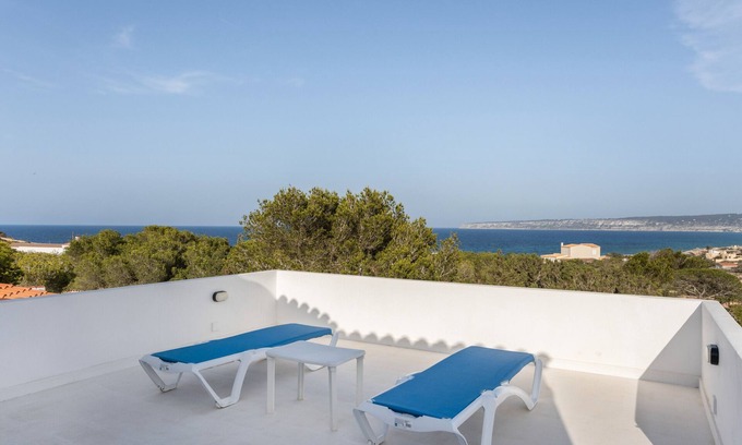 Formentera House | Holiday Home 'Casa Del Sol' with Sea View, Private Terrace and Wi-Fi