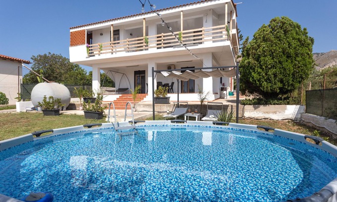 Terrasini House | Inviting Casa Vista Mare: Pool, Ocean View & Pet Friendly