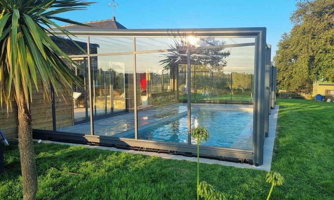 Bovel House | Inviting Gîte Le Jardin D'Eden: Pool, Terrace & Wi-Fi