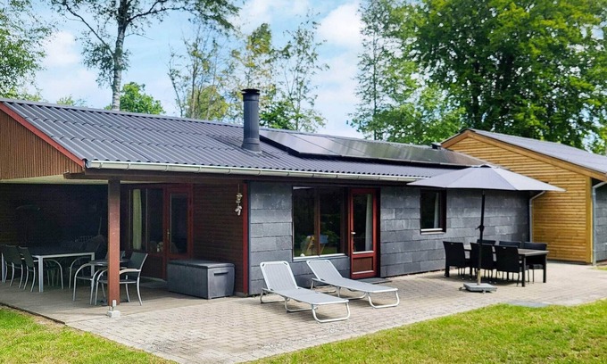 Fjellerup Strand House | Holiday home in Glesborg with terrace