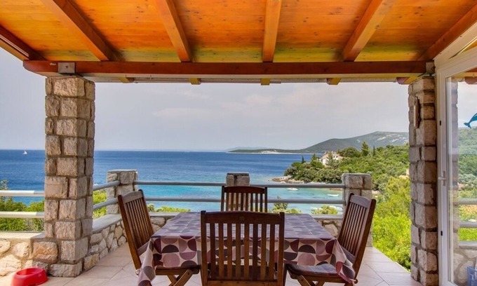 Sveti Jakov House | Seaview Holiday Home in Stivan with Terrace & Pet-Friendly