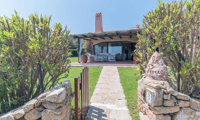Punta Sardegna House | Relax at Holiday Home Le Rocce with Inviting Pool Access