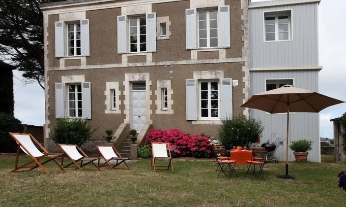 Pornichet House | Oceanfront Holiday Home 'Les Hortensias' with Scenic Views