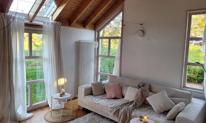 Gemarkung Stockhausen House | Stylish Mountain View Retreat with Terrace and Wi-Fi