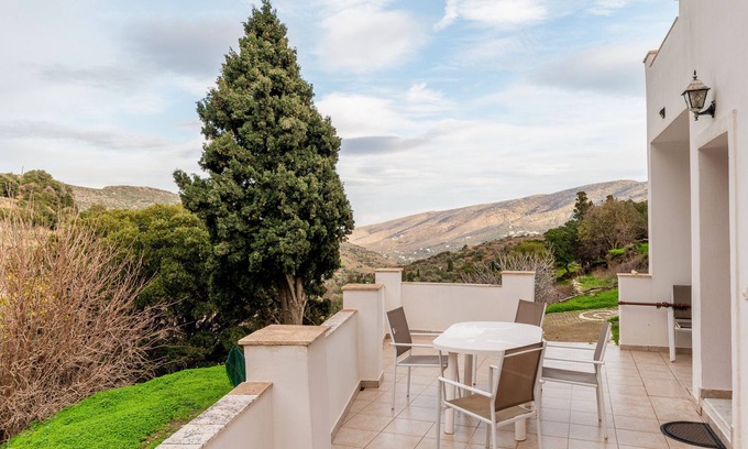 Kapparia House | Moraki Apartment 1 Andros: Oceanfront Retreat with Terrace