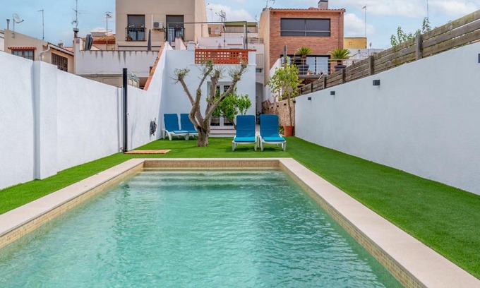 Malgrat de Mar House | Idyllic Oceanfront Retreat: Holiday Home Rita by Interhome