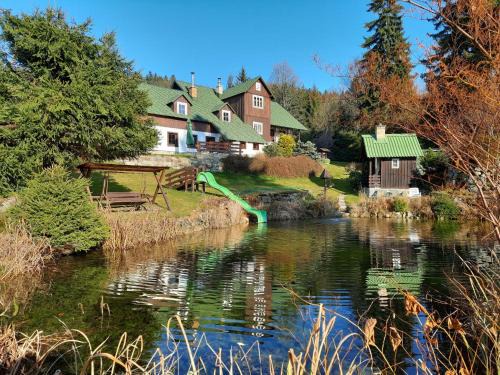 Desna House | Relaxing Holiday Home U Jezírek with Hot Tub & Family Amenities