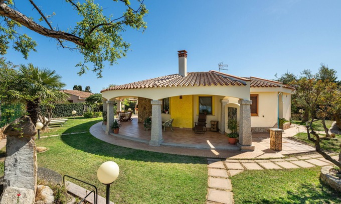 Costa Rei House | Cozy Villa Stefania with Private Terrace and Ocean Views