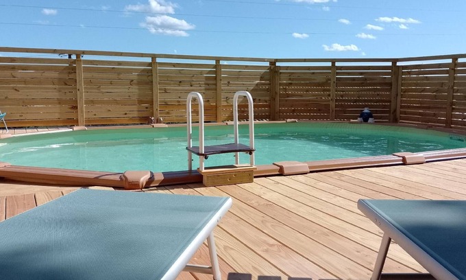La Tour-Sur-Orb House | Cozy Twin House La Tour sur Orb with Pool & Kitchen
