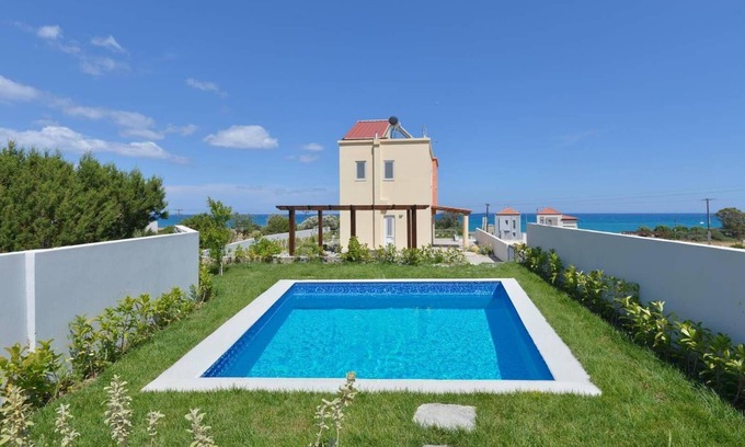 South Rhodes House | Cozy Holiday House Lachania: Ocean View & Family Friendly