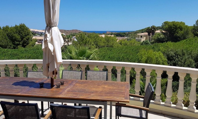 Puerto Luz House | Spacious Holiday House Mercadal with Private Pool for 8