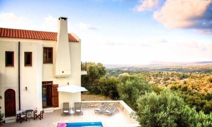 Amnatos Other | Relaxing Holiday House in Rethymno with Pool & Kitchen