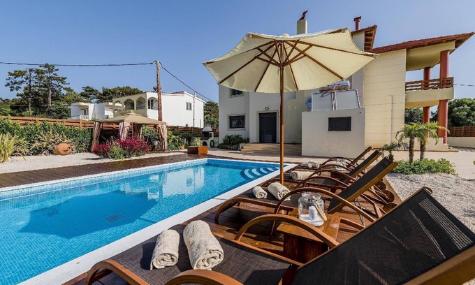 Asgourou House | Cozy Twin House Rodos for 2-7 Guests with Family Amenities