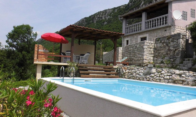Vinodolska opcina House | Idyllic Holiday House with Pool and Sea View, Rated 9.6/10