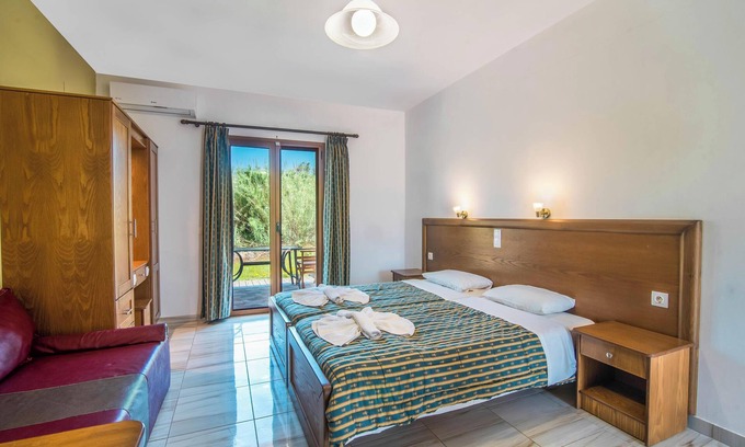 Arillas Apartment | Beachside Mirage Arillas Studio with Pool & Ocean Views