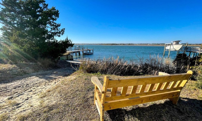 Topsail Beach House | Cozy Pet-Friendly Duplex with Pool and Ocean Views