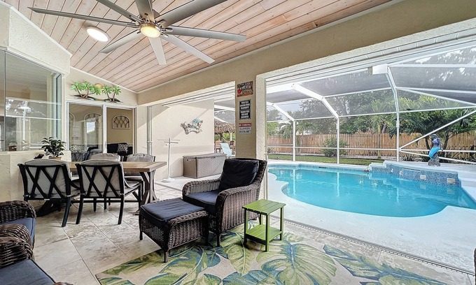 Port Saint Lucie House | Relax and Unwind with Private Heated Pool & Game Room