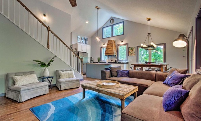 Fairview House | Inviting Home with Deck and Game Room Near Asheville