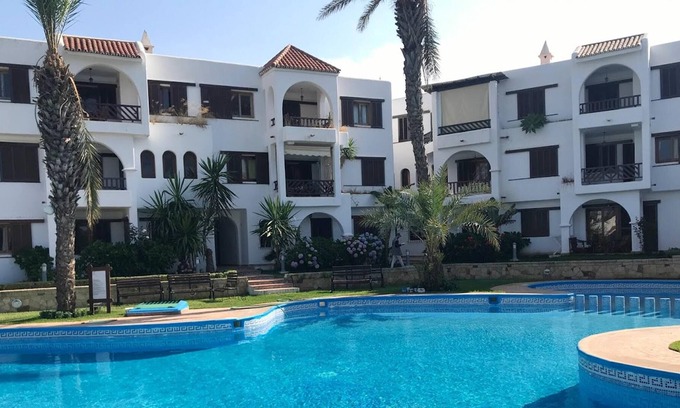Cabo Negro Apartment | Homerez - 150 m away from the beach! Appartement for 7 ppl. with shared pool